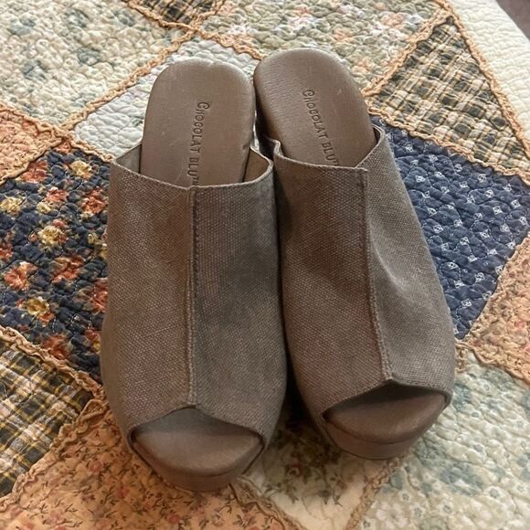 Chocolat  Blu wedges - Picture 1 of 6